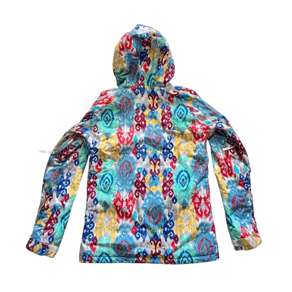 Burton dryride radiant kazbah tye dye ikat multicolor snowboard hooded jacket M - Picture 7 of 10